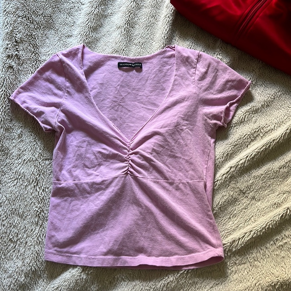 brandy melville bubblegum pink top